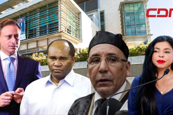 Exprocurador de la República, Jean Alain Rodríguez, exconvicto Quirino Ernesto Paulino Castillo, el abogado Carlos Balcácer y procuradora adjunta Yeni Berenice. Foto: CDN digital. 