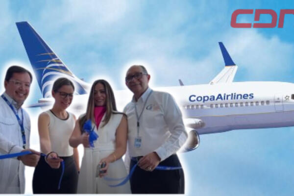 Inauguran reapertura de operaciones de Copa Airlines en Santiago. Foto CDN Digital
