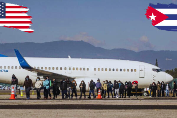 Los migrantes cubanos deportado por los EE.UU. Foto: CDN Digital 