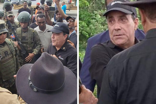 Ejercito Nacional en momentos de que detenían a Roque Espaillat. Foto: CDN Digital