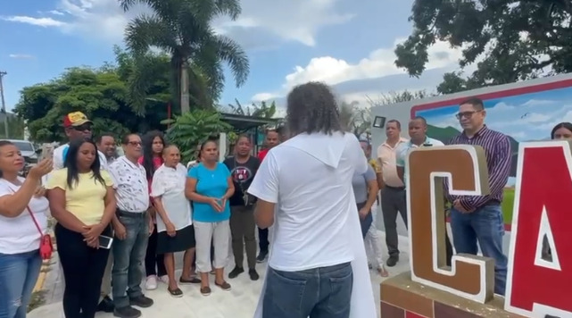 Previo a traspaso de mando en Distrito Caballero inauguran varias obras