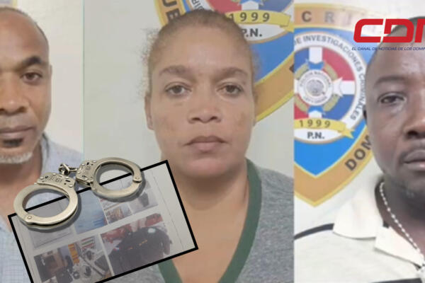 José Alfredo de los Santos, Pablo Selmón Pie y Altagracia Amparo, entre los apresados en red de falsificación de documentos. Foto CDN Digital