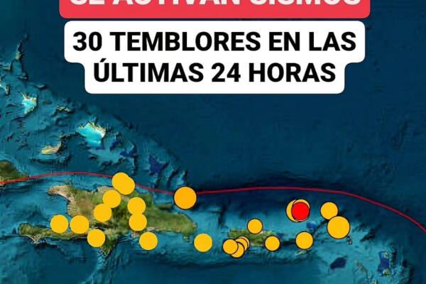 Se registran al menos 30 movimientos telúricos en RD y Puerto Rico. (Foto: fuente externa)