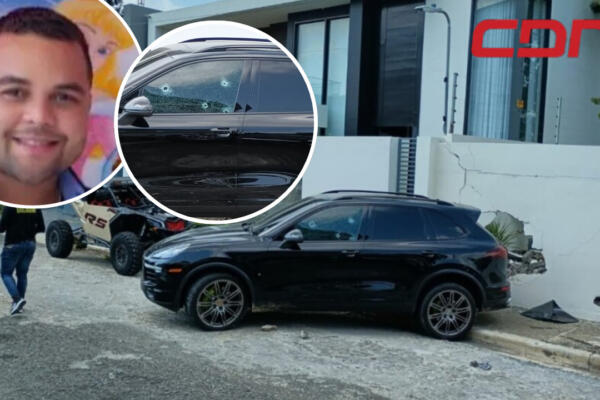 Residencia de la víctima José Apolinar Ramos y cómo quedó el vehículo los impactos de bala. Foto CDN Digital