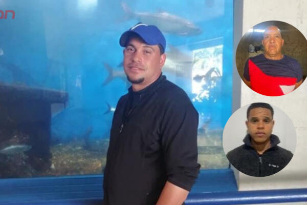 Reynaldo Cruz Castillo y Andy José Payano, presuntos autores del homicidio de Francisco Báez. Foto: CDN Digital