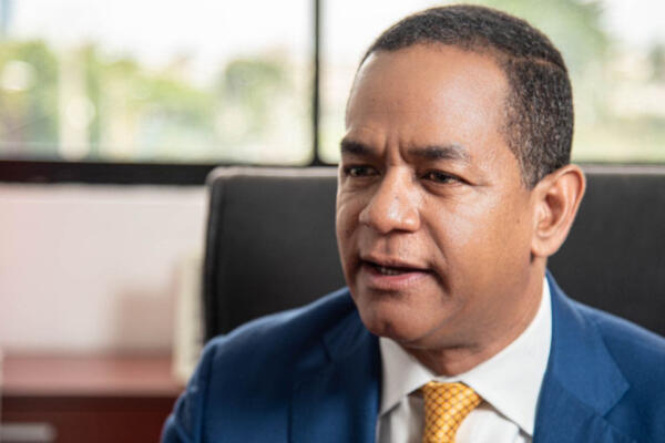 El presidente del partido Justicia Social, Julio César Valentín. Foto: Fuente externa 