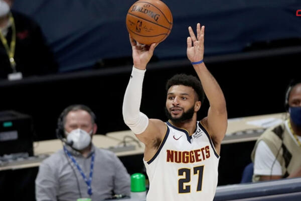 El jugador de baloncesto canadiense de la plantilla de los Denver Nuggets de la NBA, Jamal Murray. Foto: Fuente externa