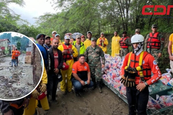 Llevan ayudas a personas incomunicadas por lluvias en Puerto Plata. Foto CDN Digital