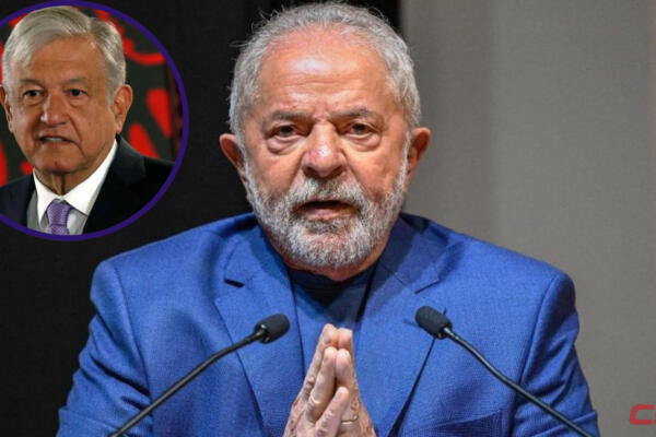 El presidente de México, Andrés Manuel López Obrador y el gobernador de Brasil, Luiz Inácio Lula da Silva. Foto: CDN Digital