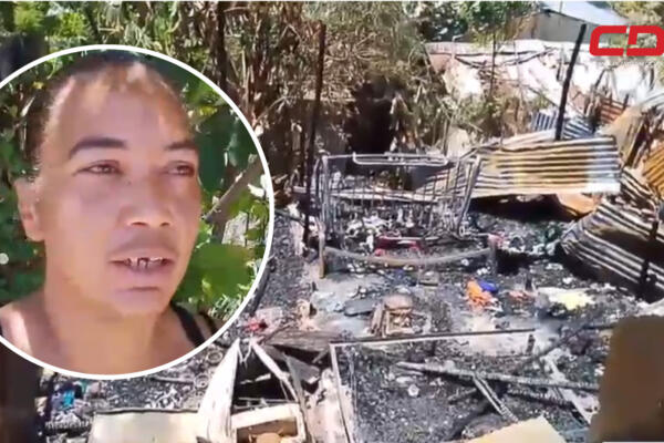 Ingrid María Labor Soto, quien quedó sin hogar tras registrase incendio. Foto CDN Digital