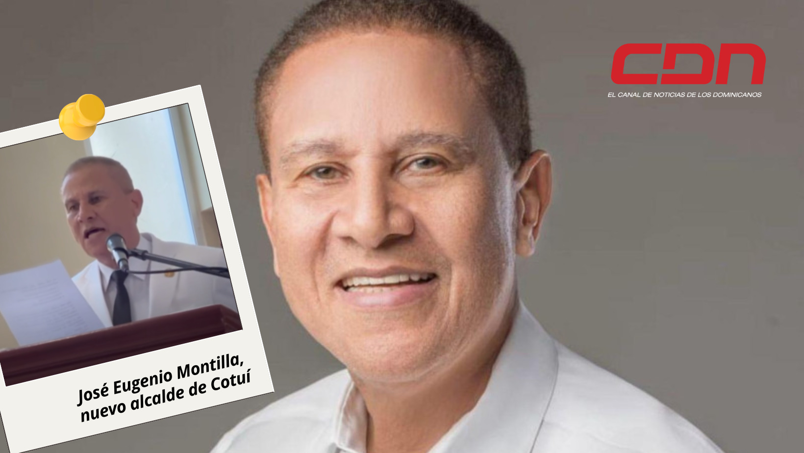 José Eugenio Montilla, nuevo alcalde del municipio de Cotuí. Foto CDN Digital