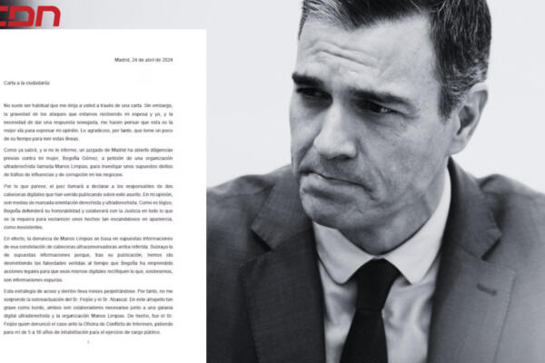 Carta del presidente Pedro Sánchez pone en duda si continuaría o no en el Gobierno