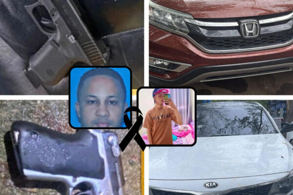 Los occisos fueron identificados como José Aquilino Sandoval Castillo, (El Mello) y Brayan Lora Pichardo, (Brayita). Foto CDN Digital