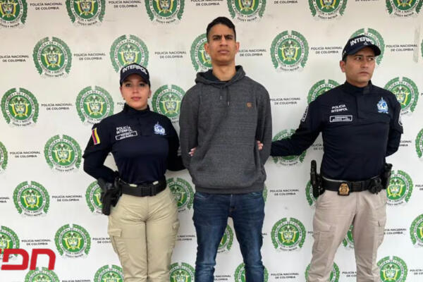 Samil Abad, arrestado en Colombia. Foto: CDN Digital.