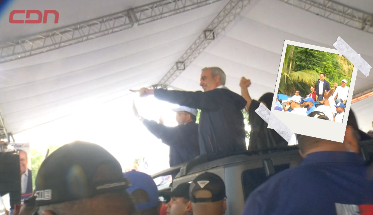 Presidente Abinader encabeza caravana con candidatos congreso