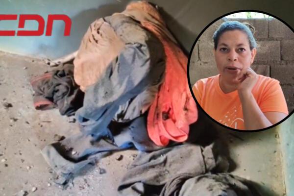 Mujer que denunció le incendiaron habitación de su vivienda en Puerto Plata. Foto CDN Digital