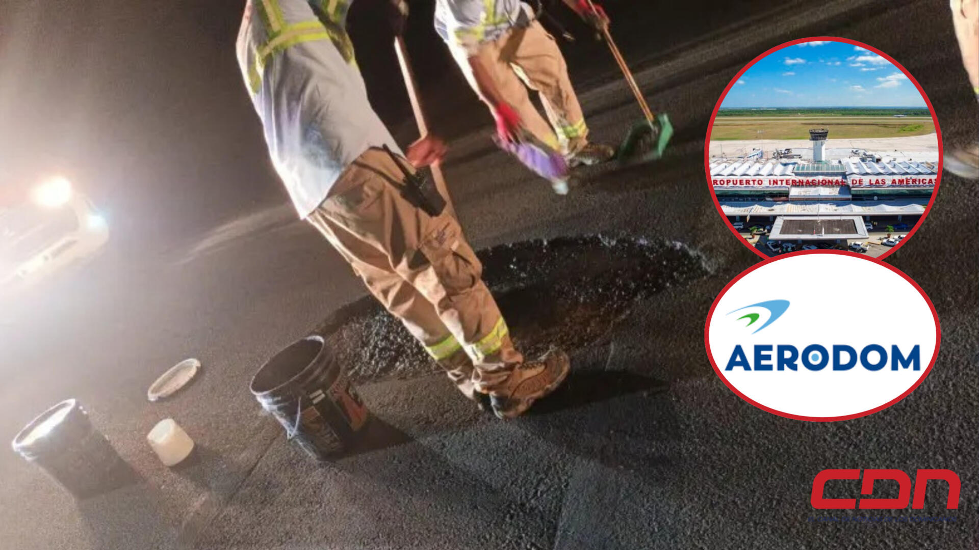 Reabren Aeropuerto de las Américas tras reparar pista de aterrizaje