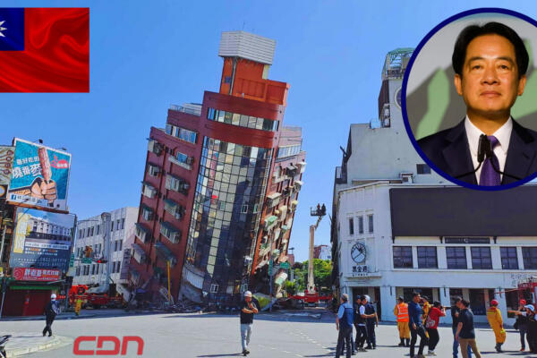 El vicepresidente de Taiwán, Lai Ching-te, prometió ayudar a los afectados en el terremoto. Foto: CDN Digital