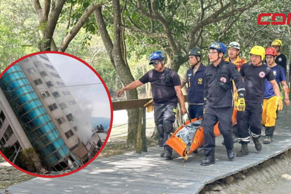 Hasta el momento se informó del fallecimiento de nueve personas y de al menos 821 heridos como consecuencia del sismo en Taiwán. Foto: Fuente CDN Digital