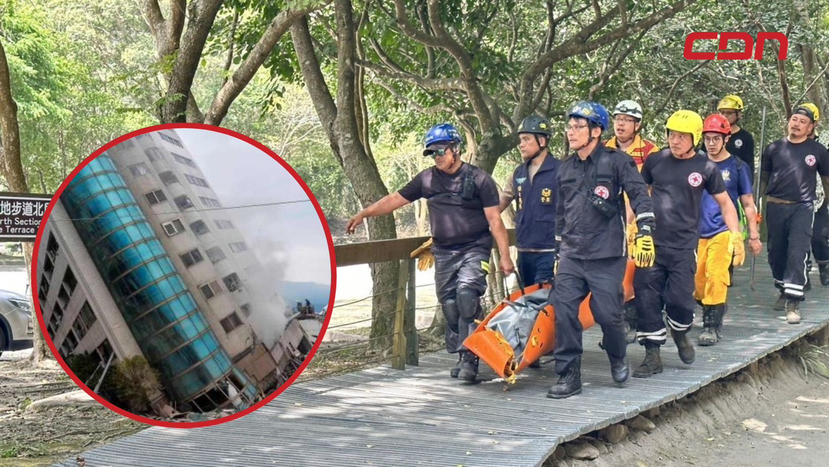 Hasta el momento se informó del fallecimiento de nueve personas y de al menos 821 heridos como consecuencia del sismo en Taiwán. Foto: Fuente CDN Digital