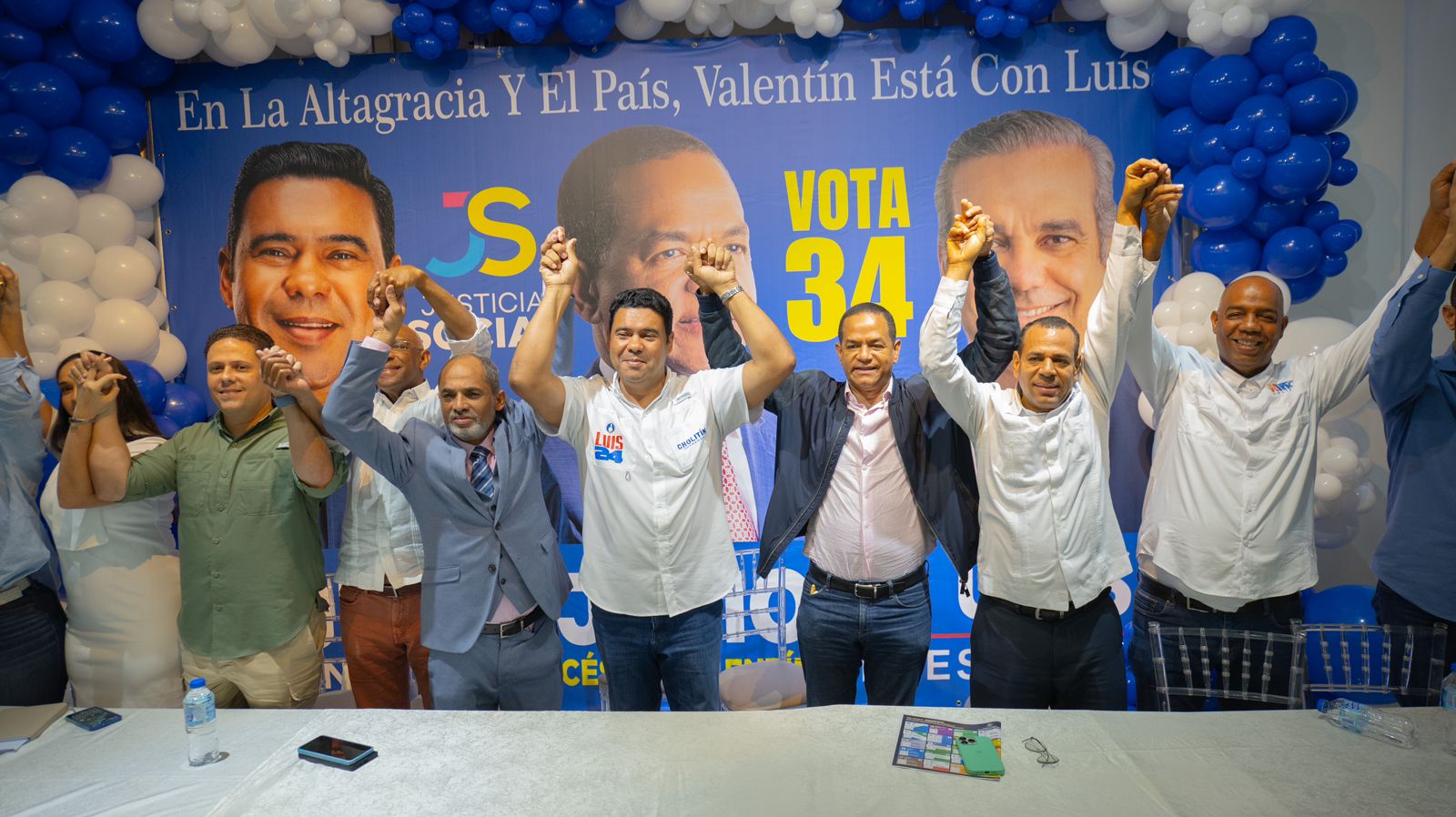 Justicia Social proclama a Rogelio Genao, Frank Martínez y Cholitín