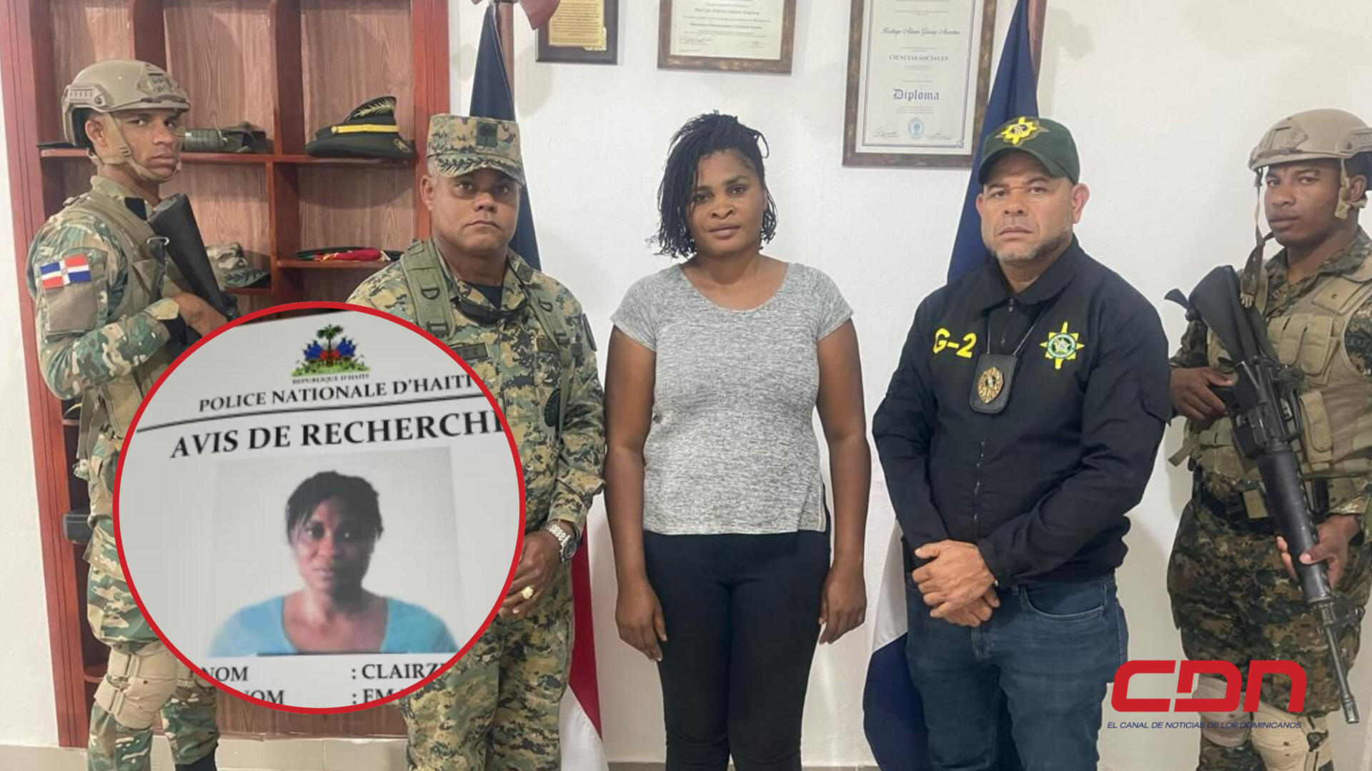 Ejército detiene a peligrosa fugitiva haitiana Clairzier Emase, al intentar ingresar al país por la zona fronteriza