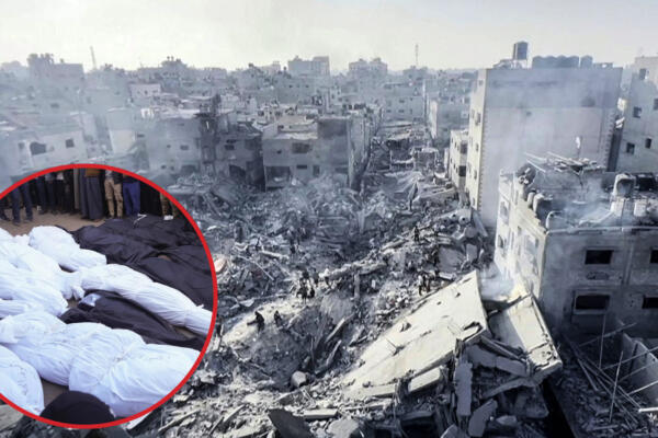 Algunos de los fallecidos productos de los ataques israelíes a la Franja de Gaza. Foto: CDN Digital