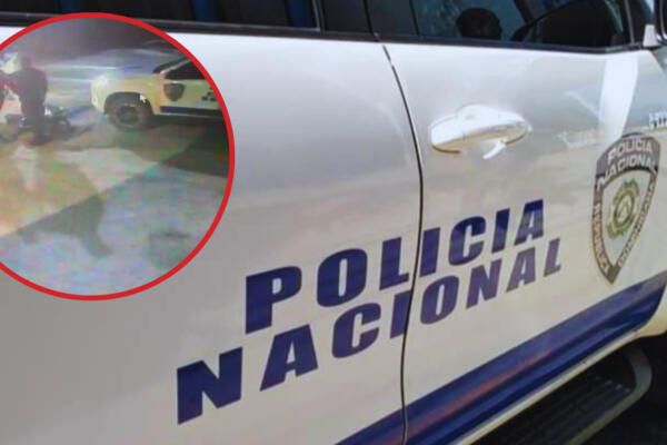 Quedo captado en una cámara el momento en que los supuestos policías agredieron a los dos jóvenes. Foto: CDN Digital