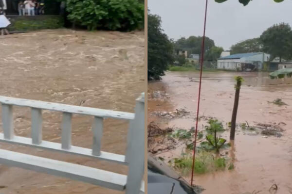 Fuertes inundaciones en el Cibao 