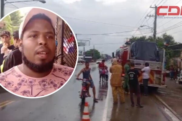 El camión al cual le cayó un cable del tendido eléctrico pertenece al joven Erison Fernández. Foto CDN Digital