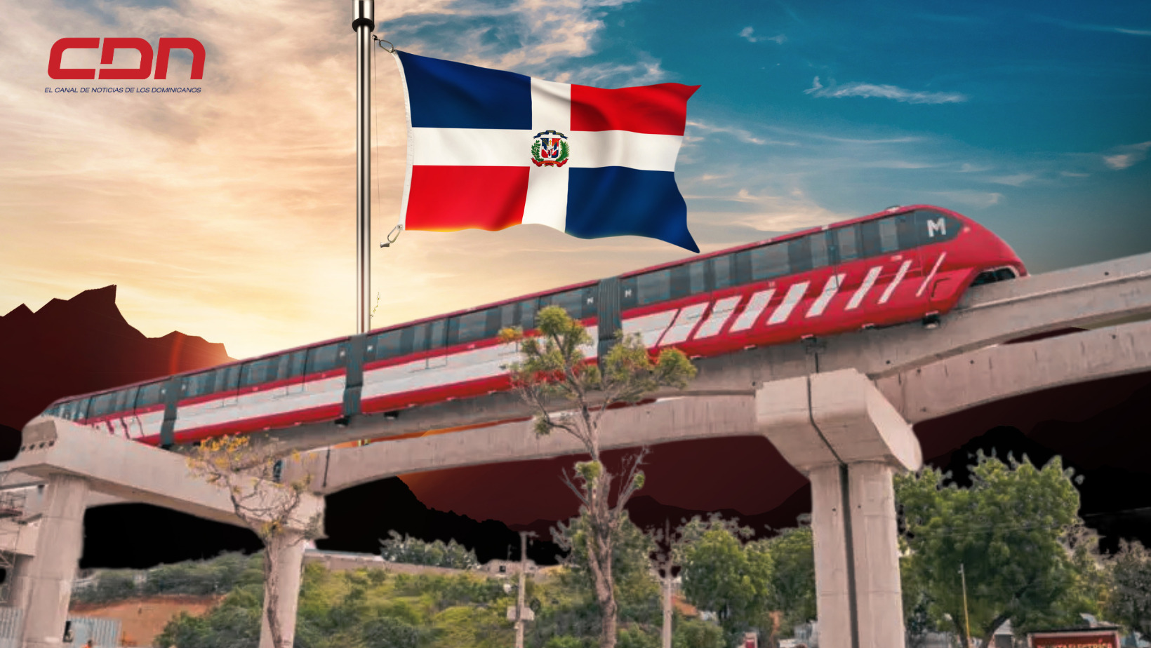 Primer monorriel de la República Dominicana. Foto CDN Digital