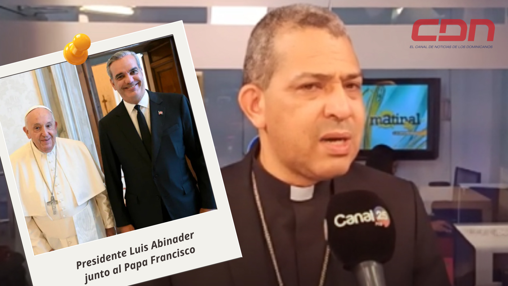 El encuentro del presidente Luis Abinader y el Papa Francisco. Foto CDN Digital
