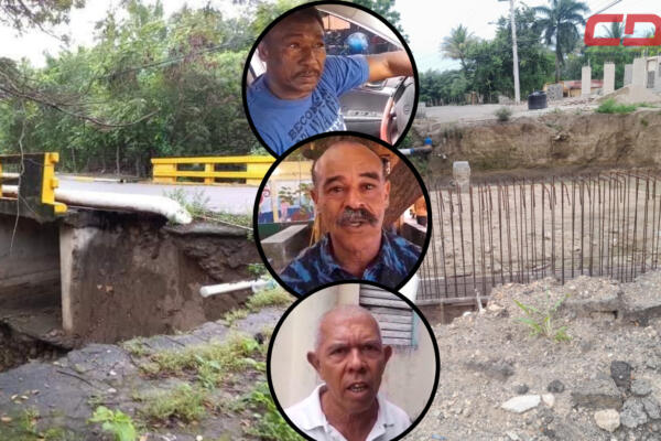Residentes y choferes exigen terminación de puentes en municipio de Luperón. Foto CDN Digital