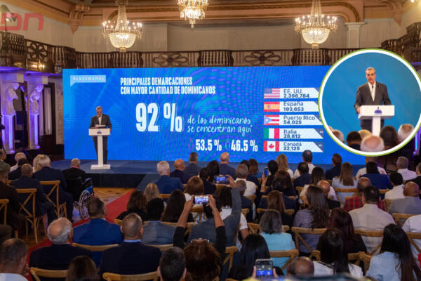República Dominicana recibió US$10,000 millones en remesas el pasado año dijo Abinader en LA Semanal con la prensa. Foto: CDN Digital