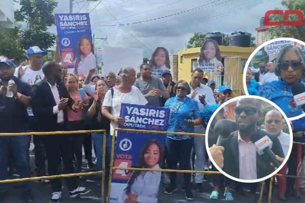 La cede de la JCE en Los Alcarrizos estuvo bajo fuertes medidas de seguridad. Foto CDN Digital