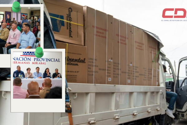 Ayudas distribuidas a personas afectadas por fuertes lluvias caídas en el país. Foto CDN Digital