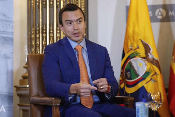 A través de un decreto, Noboa declaró el estado de excepción por 60 días (fuente externa)