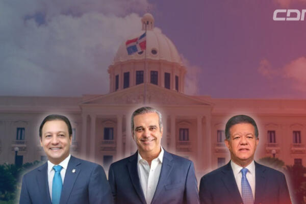 Abel Martínez, Leonel Fernández y Luis Abinader. Foto CDN Digital