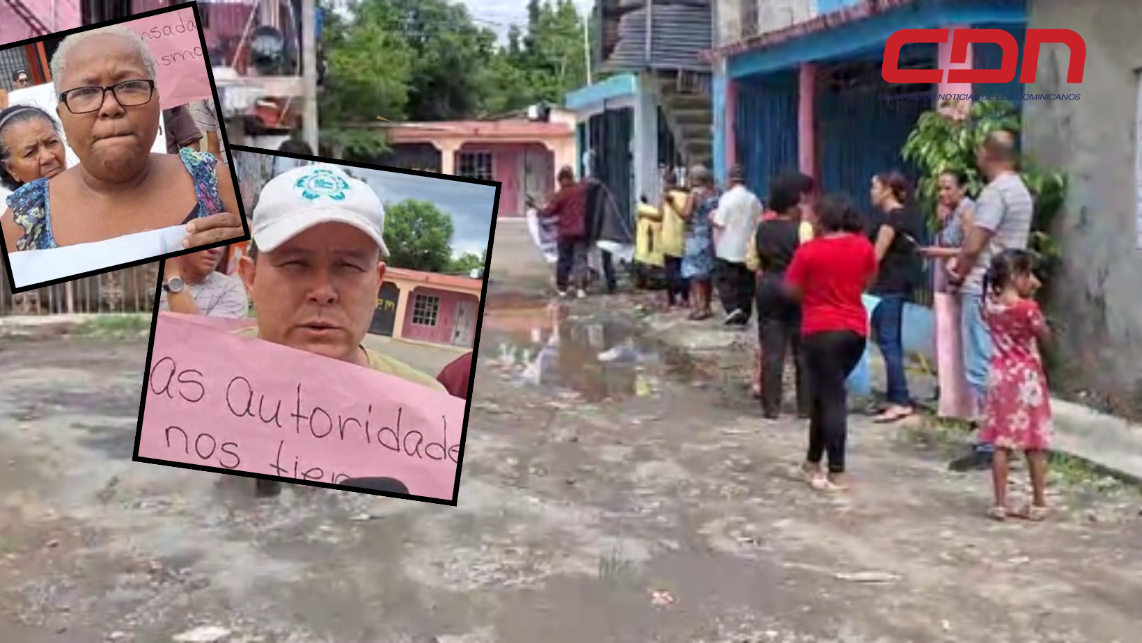 Comunitarios exigen reconstrucción de puentes y arreglos de calles. Foto CDN Digital