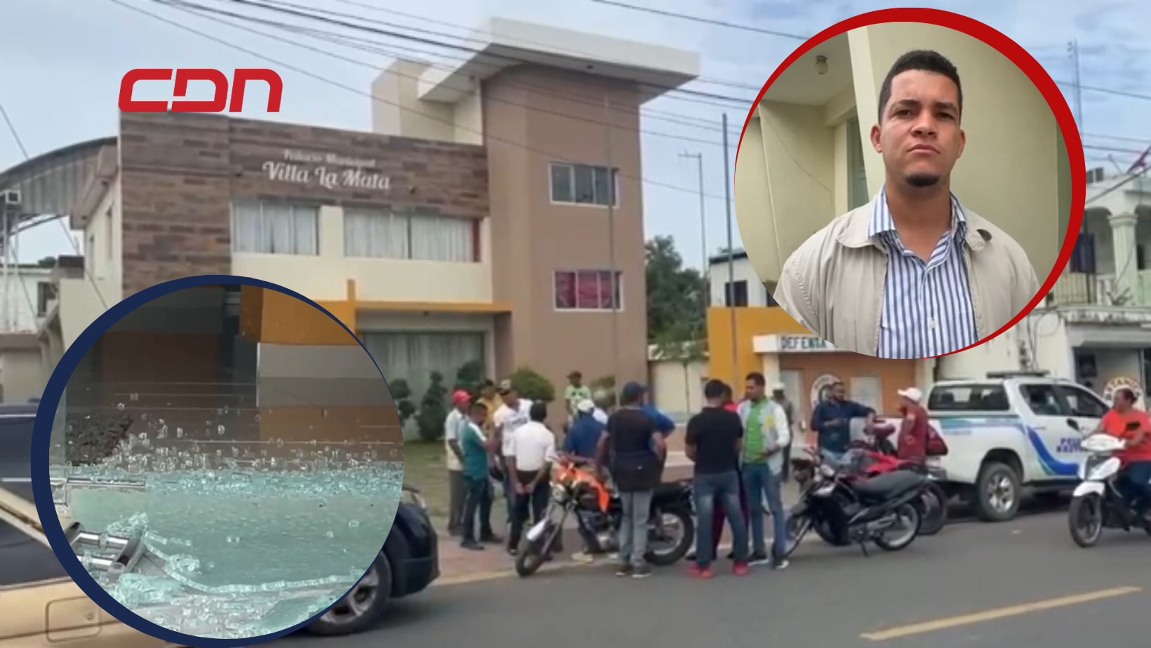 Desconocido dispara contra edificio del ayuntamiento de Villa La Mata