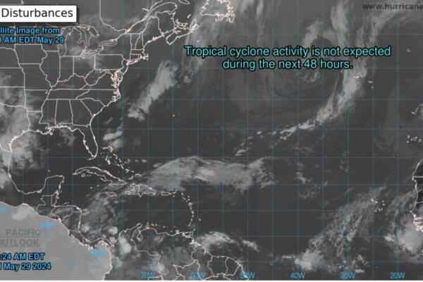 Satélite de la NOOA para las próximas 48 horas (29 de mayo)