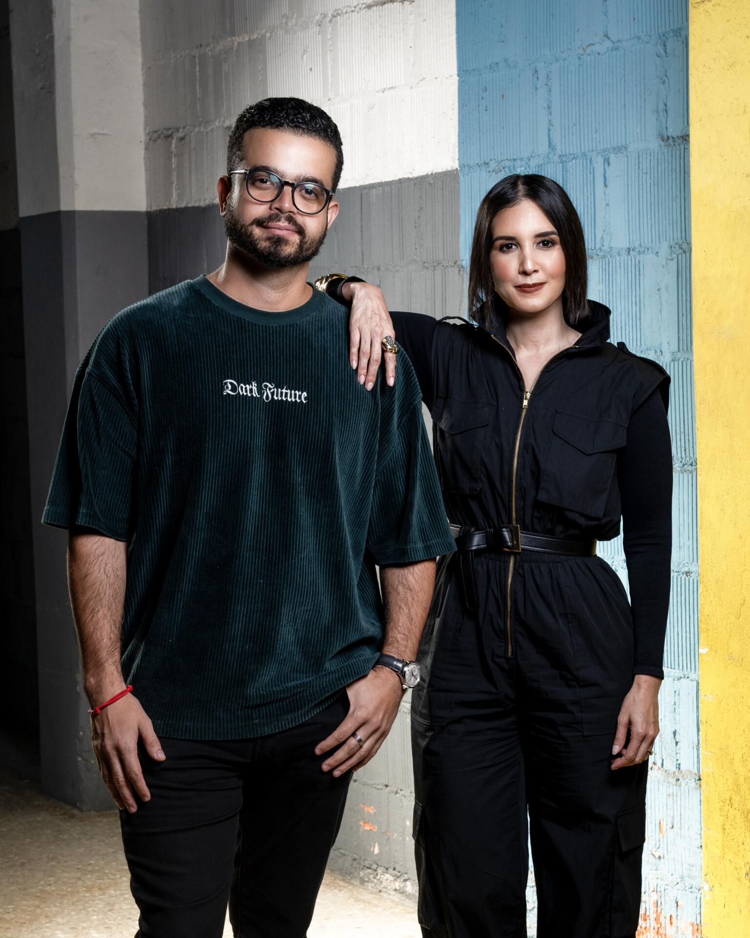 Jessica Hasbún y Kelvin Liria presentan la segunda temporada de "Quisqueyanos Valientes" (foto, fuente externa)
