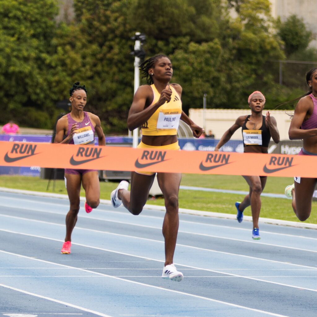 Marileidy Paulino gana los 400 metros femeninos en el Gran Premio de Los Ángeles