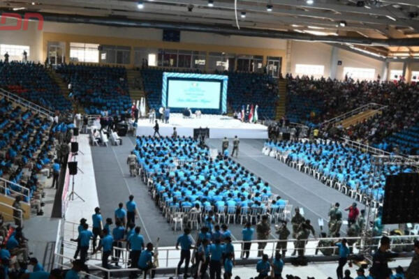 Ministerio de defensa celebra trigésimo quinta graduación de formación en valores para estudiantes dedicada a Julio Brache Arzeno.