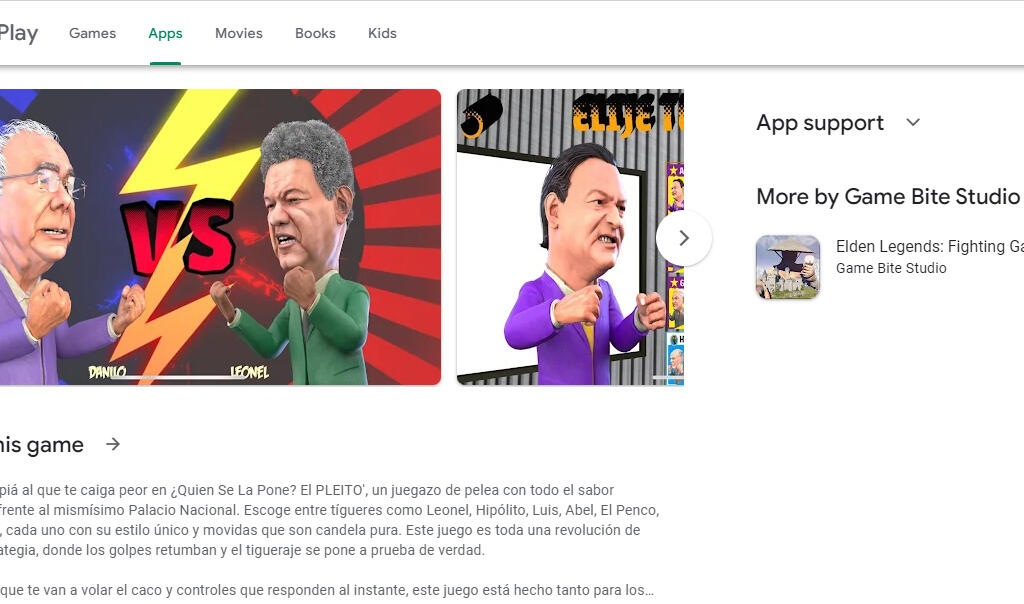 Videojuego de pelea de políticos dominicanos sorprende en la App Store