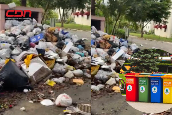 Moradores del residencial Carmen Renata lll, de Pantoja, denunciaron que se encuentran agobiados por el gran cúmulo de basura en el lugar. (Foto: fuente externa)