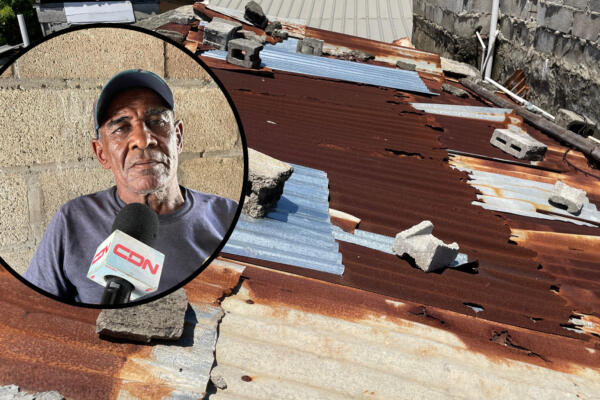 Eladio Martínez pide ayuda para cobijar su casa. Foto: CDN Digital
