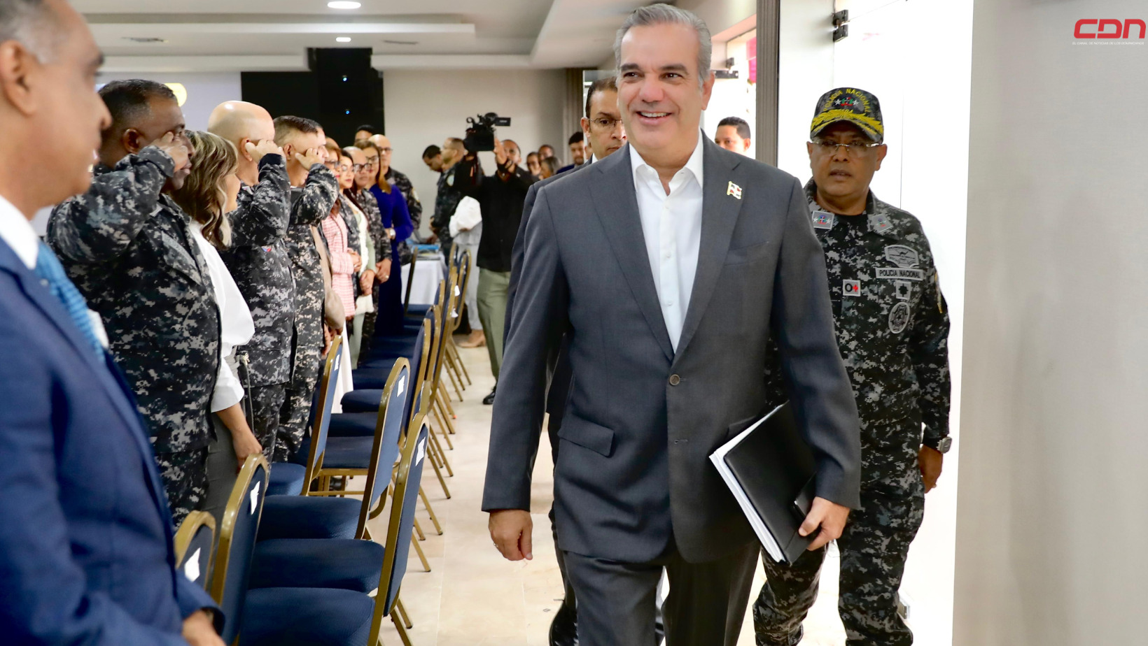 El presidente de la República, Luis Abinader, encabeza reunión de seguimiento al Plan de Seguridad Ciudadana. Foto: Fuente externa