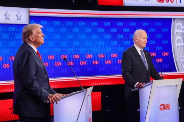 Debate presidencial EE.UU.: Trump, agresivo y confiado, carga contra un Biden titubeante (Foto: EFE)