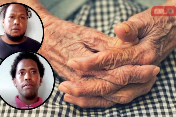 Roderkis Peña Vicente, y Daniel Hinojosa, acusados de abusar de una anciana en Azua. Foto CDN Digital
